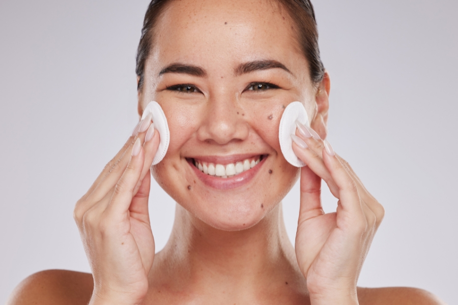 cleansing after professional skincare treatment