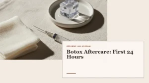 Botox Aftercare Tips for the First 24 Hours - featured banner - Reforme Lab Toronto and Mississauga