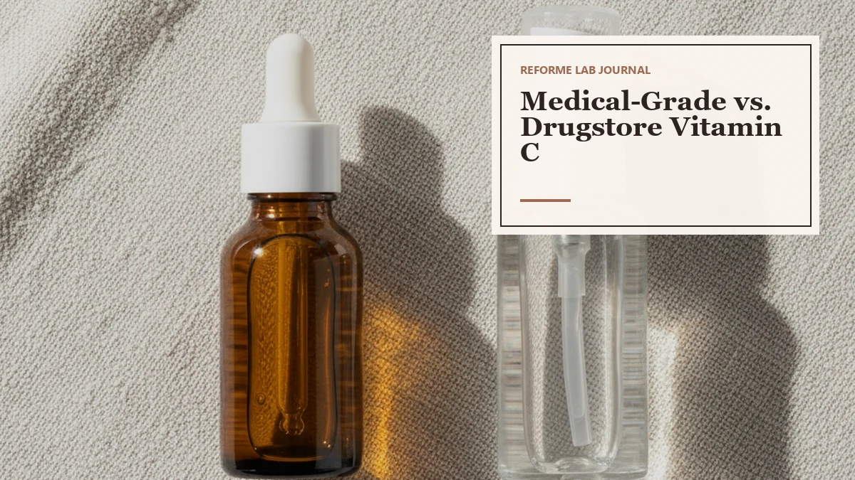 Medical Grade vs Drugstore Vitamin C and What the Difference Really Is - Reforme Lab Toronto and Mississauga