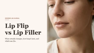 Lip Flip vs Lip Filler in 2026 - Reforme Lab Toronto and Mississauga
