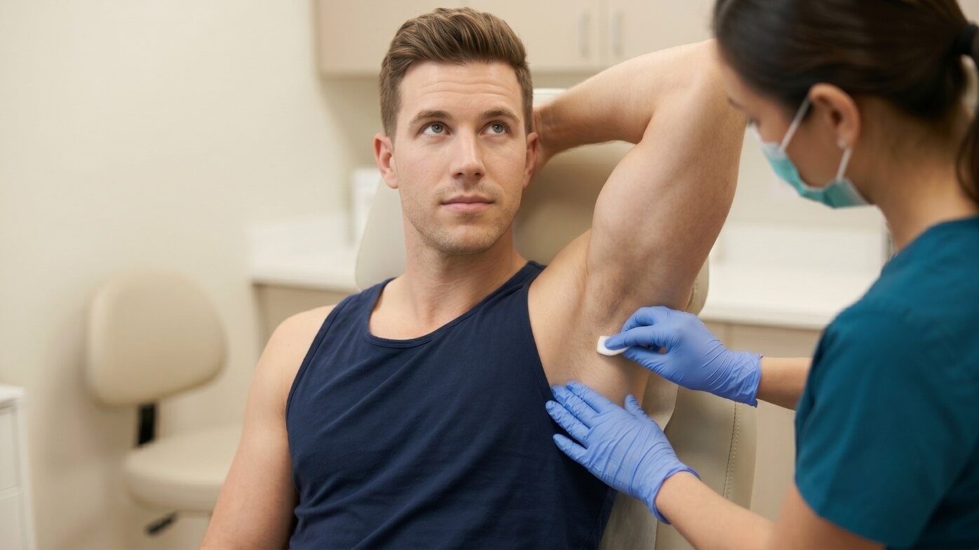 hyperhidrosis men botox toronto